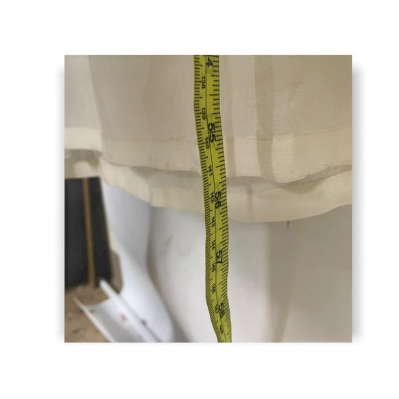 NWT Vintage 90's Papillon Crepe Layered Full Length Dress Large - Picture 9 of 12